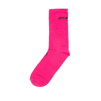 Shop Misbhv Logo Socks In Pink