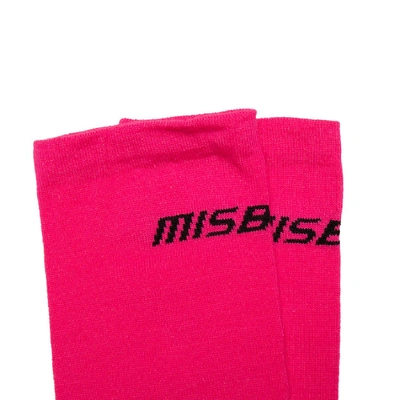 Shop Misbhv Logo Socks In Pink