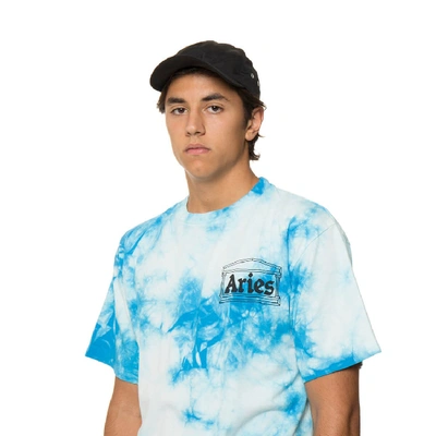 Shop Aries Temple Tie Dye T-shirt In Blue