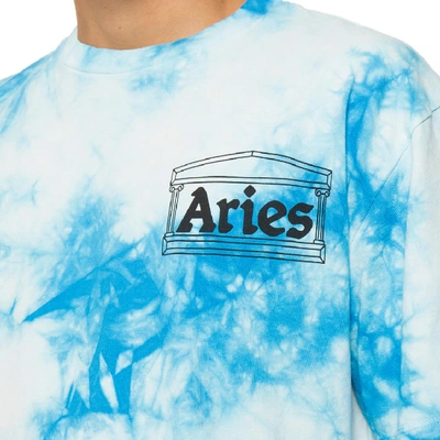 Shop Aries Temple Tie Dye T-shirt In Blue