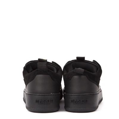Shop Mason Garments Milano Black Suede Sneakers