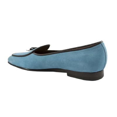 Shop Edhen Milano Kensington Men Blue Slippers