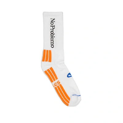 Shop Aries No Problemo Socks In White