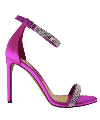 Shop Alexandre Vauthier Crystal Women Fuschia Heels In Pink