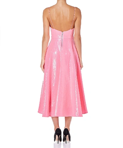 Shop Alex Perry Paxton Sequin Ruffle Midi Women Pink Dress