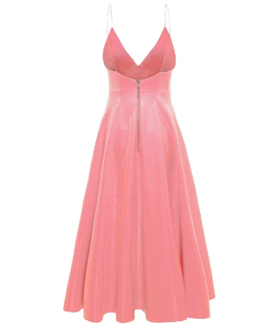 Shop Alex Perry Paxton Sequin Ruffle Midi Women Pink Dress