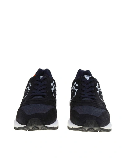 Shop Atlantic Stars Sneakers Polaris In Camoscio E Nylon Colore Blu In Black