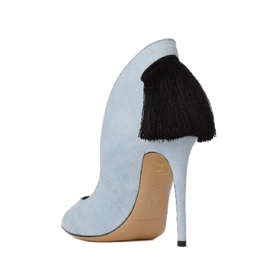 Shop Aleksander Siradekian Louisa Women Blue Heels In White