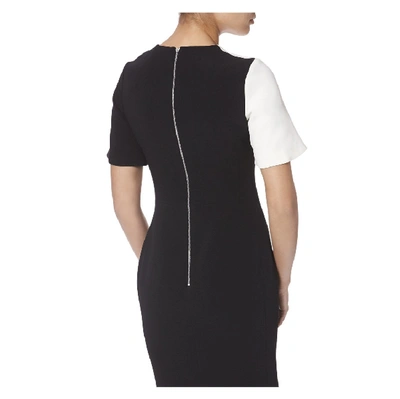 Shop David Koma Zip Women Black And White Midi Dress