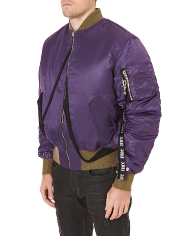 Shop Mr Completely Bomber Men Purple Jacket