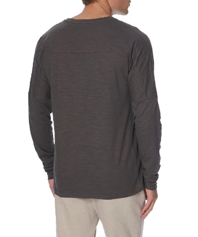 Shop Adyn Mineral Men Charcoal Long Sleeve T-shirt In Grey