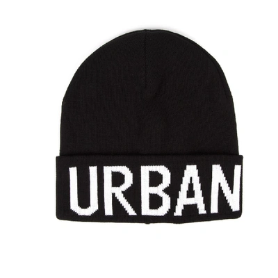 Shop Les Hommes Urban Black Urban Acrylic Hat