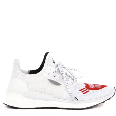 Shop Adidas Originals Human Race X Human Sneakers Made White And Red Sneakers In Grey