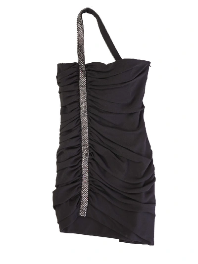 Shop Saint Laurent Sleeveless Minidress In Black
