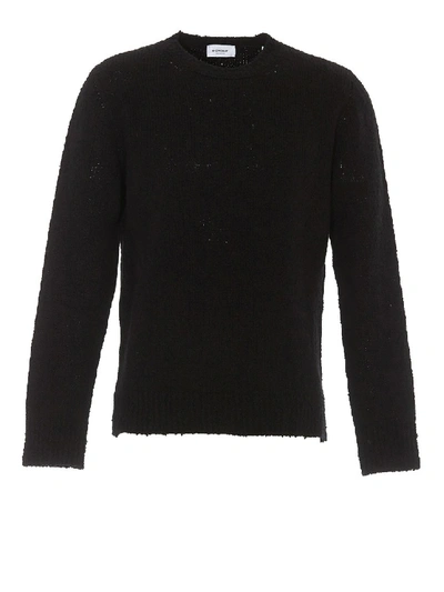 Shop Dondup Black Crew Neck Wool Sweater