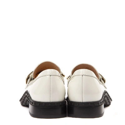 Shop Tod's White Leather Loafer