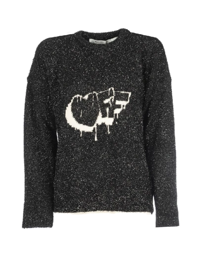 Shop Off-white Off Knit Sweater In Black