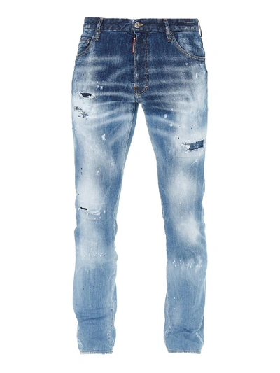 Shop Dsquared2 Cool Guy Fade Down Jeans In Blue