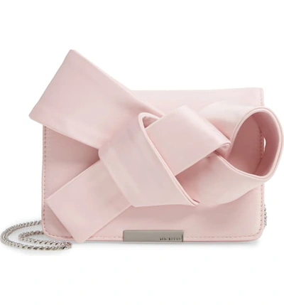 Shop Ted Baker Janyce Twisted Bow Clutch In Pink