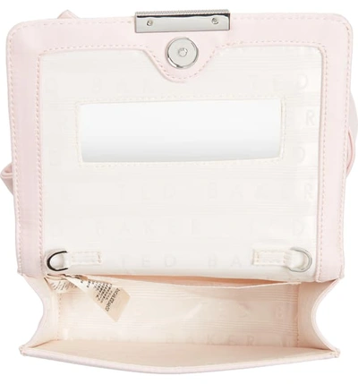 Shop Ted Baker Janyce Twisted Bow Clutch In Pink