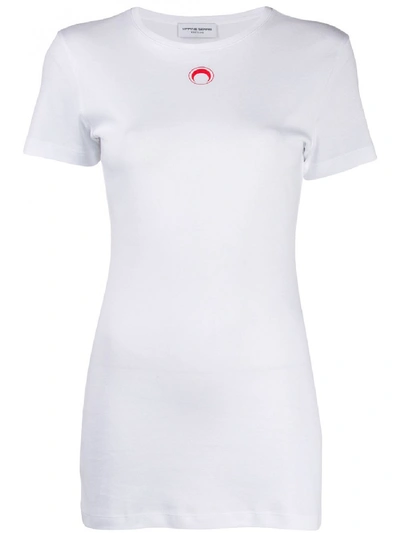 Shop Marine Serre Cotton T-shirt In White