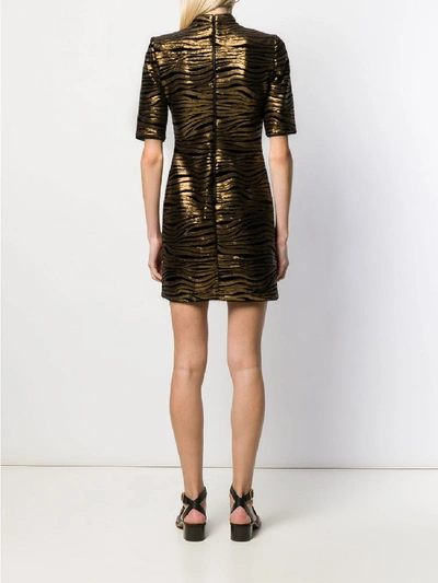 Shop Alice And Olivia Inka Dress In Gold