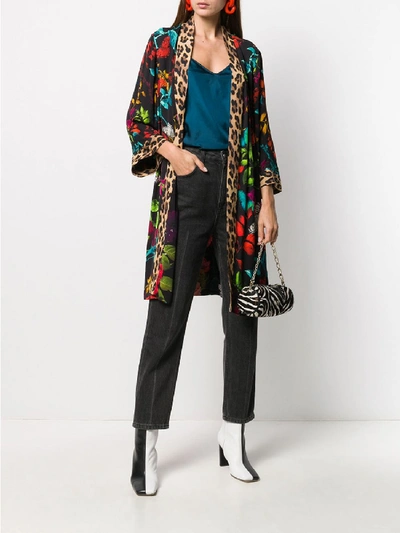 Shop Alice And Olivia Avila Kimono In Multicolor