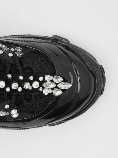 人造水晶细节麂皮拼网眼 Arthur 运动鞋