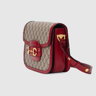 Shop Gucci Horsebit 1955 Shoulder Bag In Beige