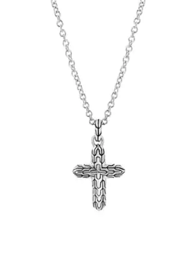 Shop John Hardy Women's Classic Chain Sterling Silver Cross Pendant Necklace