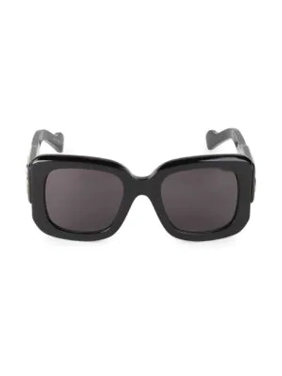 Shop Balenciaga 53mm Square Sunglasses In Black