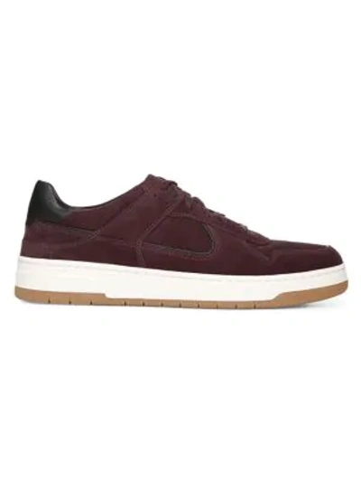 Shop Vince Mayer 2 Leather Sneakers In Deep Orchi