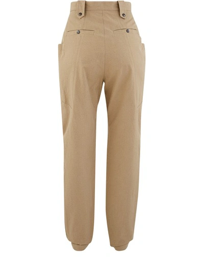 Shop Isabel Marant Yerris Trousers In Khaki