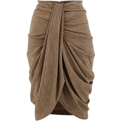 Shop Isabel Marant Datisca Skirt In Verdigris