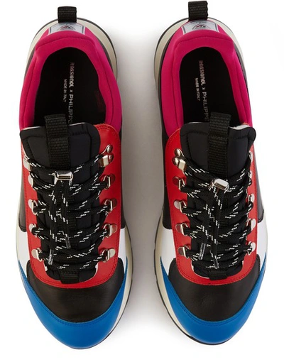 Shop Philippe Model X Rossignol Trainers In Veau Noir Rouge