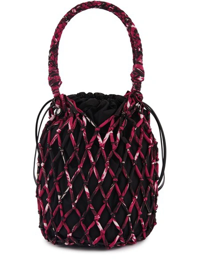 Prada Fisherman's Net Hand Bag In Fuxia