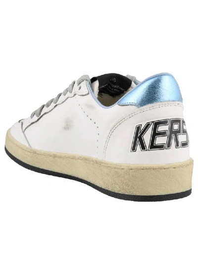 Shop Golden Goose Ball Star Sneakers In White Fucsia Star/logo Laces