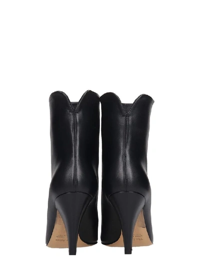 Shop The Seller High Heels Ankle Boots In Black Leather