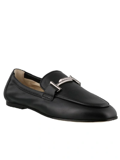 Shop Tod's Flat Shoes In Nero