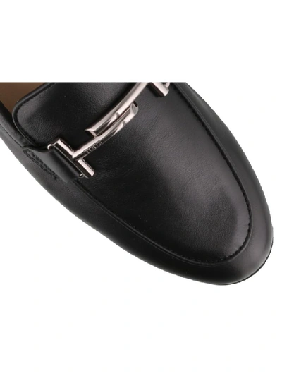 Shop Tod's Flat Shoes In Nero