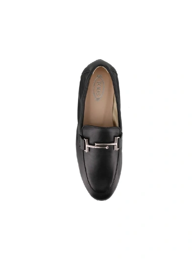 Shop Tod's Flat Shoes In Nero