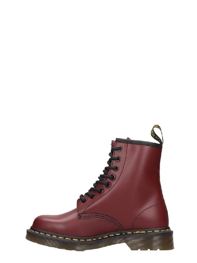 Shop Dr. Martens' 1460 Combat Boots In Bordeaux Leather