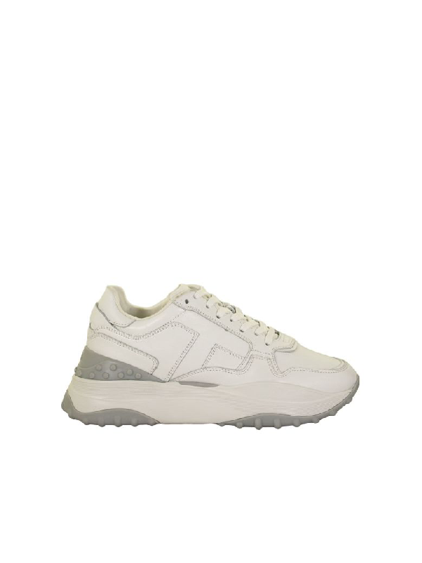 Tod S White Leather Lace Up Sneakers Modesens