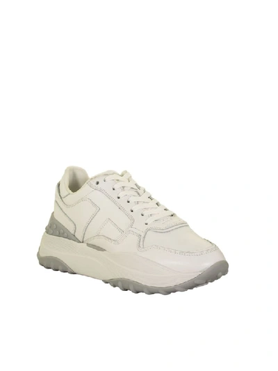 Shop Tod's Sneakers In Leather White