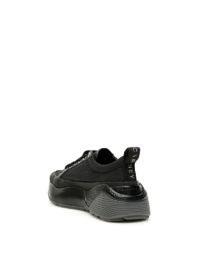 Shop Stella Mccartney Nylon Sneakers In Black White (black)