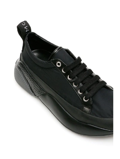 Shop Stella Mccartney Nylon Sneakers In Black White (black)