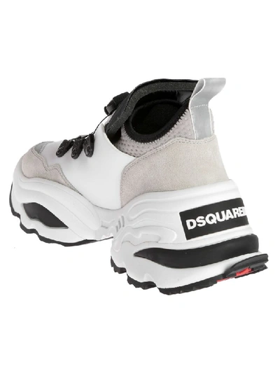 Shop Dsquared2 Sneakers In Bianco+nero