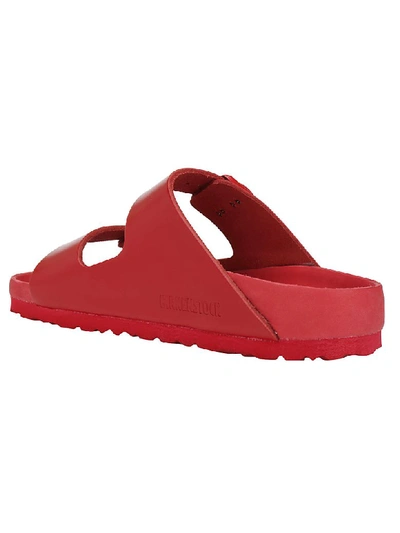 Shop Valentino X Birkenstock Arizona Sandals In Rouge Pur