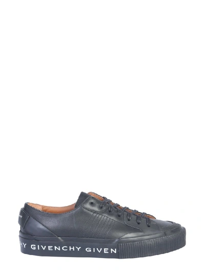 Shop Givenchy Leather Sneaker In Nero