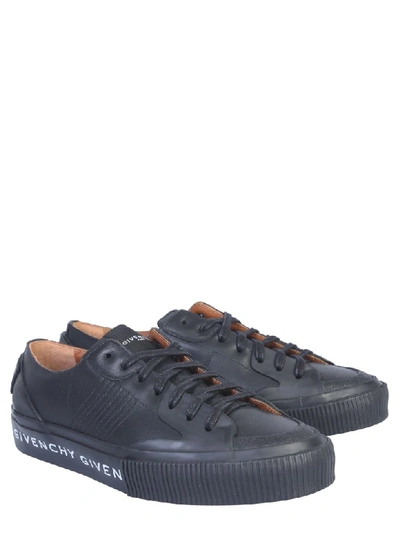 Shop Givenchy Leather Sneaker In Nero